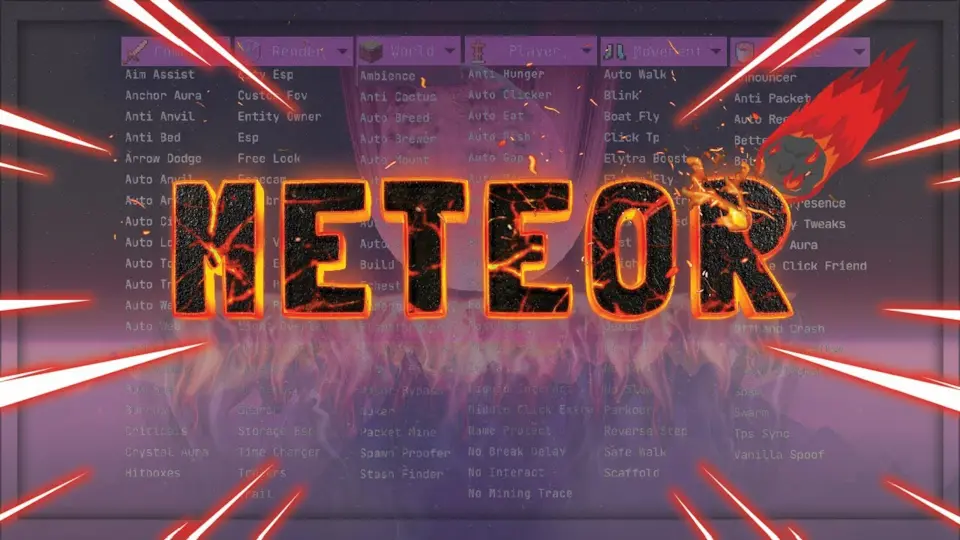 An image/thumbnail of Meteor Client 1.18.1