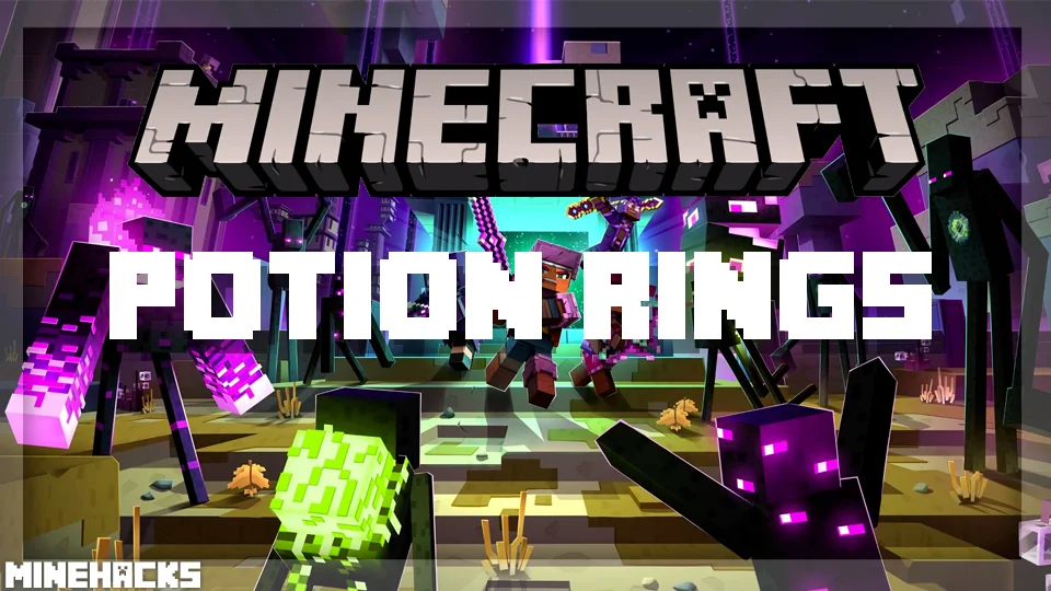 minecraft hacked client named Potion Rings Mod
