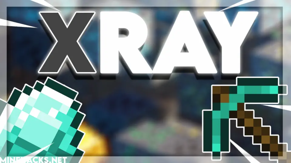 minecraft hacked client named Xray Mod